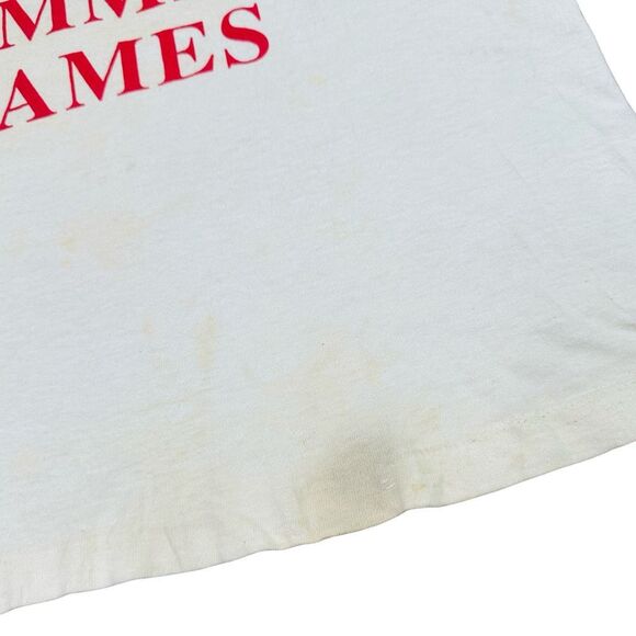 Vintage Fruit of the Loom 1988 Summer Games Korea Crew Neck Tee - Size Medium - Picture 8 of 11